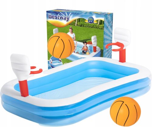  Bestway rechteckiger aufblasbarer Pool 251 x 168 cm