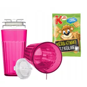   Reflo Unzerbrechlicher Becher zum Trinkenlernen mit Einsatz + Kubuś-Butterkekse 30 g
