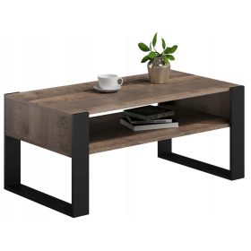  KAJA 100 Couchtisch, Kolonialeiche, Loft, Retro-Rustikal