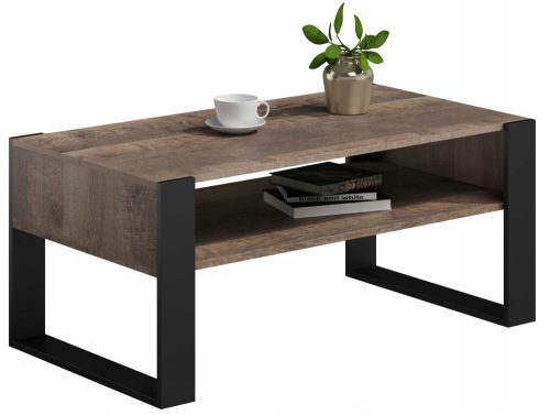  KAJA 100 Couchtisch, Kolonialeiche, Loft, Retro-Rustikal