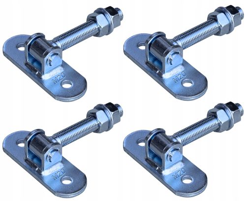 Verstellbares Scharnier M20 für Tor – Packung mit 4 Stück.