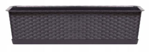 Prosperplast Blumentopf 68,5 cm x 17,3 x 15 cm, Kunststoff in Braun- und Beigetönen