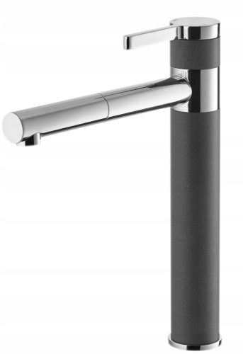 Moderno Flusso grauer bodenstehender Küchenarmatur