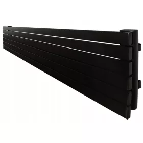    LOFT DEKORATIVER HEIZKÖRPER 45x140 Mattschwarze Struktur 837W HORIZONTAL
