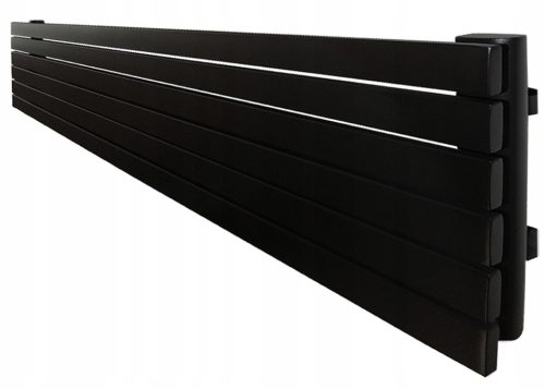  LOFT DEKORATIVER HEIZKÖRPER 45x140 Mattschwarze Struktur 837W HORIZONTAL
