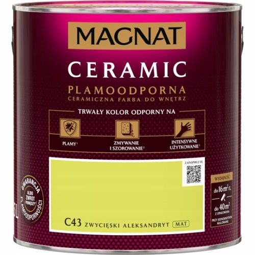 Magnat Keramik-Wandfarbe 2,5 l C43 Zwycięski Alexandrite matt