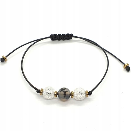 ARMBAND String Bergkristall Achat Smoczy
