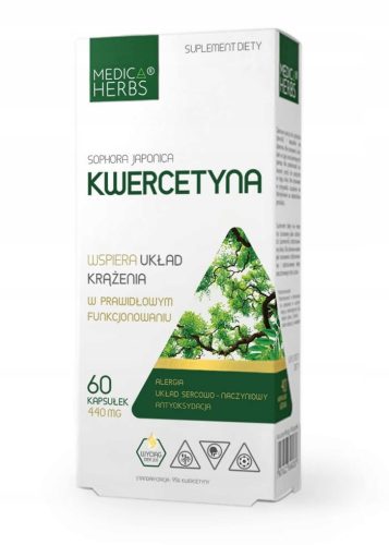 Kwercetyna aus Sophora japonica - 60 Kapseln zur Unterstützung des Herz-Kreislauf-Systems