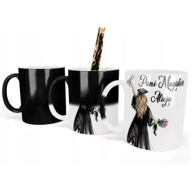    MAGISCHER BECHER MIT AUFDRUCK FÜR MRS. ENGINEER MASTER DEFENCE GESCHENK