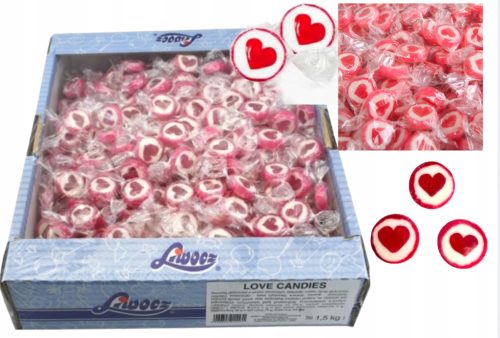Liwocz Herz-Karamellen mit Fruchtgeschmack, 1,5 kg