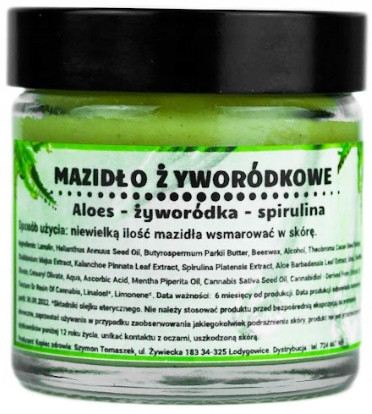 Natürliches Heilsalbe mit Aloe, Lebensbaum und Spirulina - 60ml