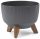  Blumentopf Lamela 29 cm x 29 x 18 cm Durchmesser 29 cm Kunststoff Graphit