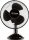  Volteno Tischventilator schwarz