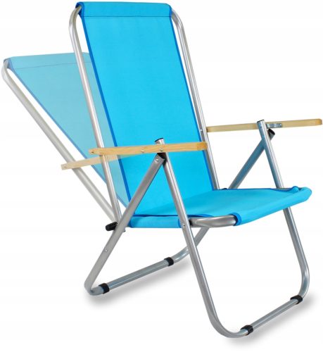 Sonnenliegen und Garten und Terrasse E-Sezon Liegestuhl, Aluminium, Blau und Marineblau