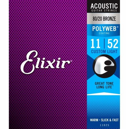  Elixir 11025 PolyWeb 80/20 Bronze Gitarrensaiten