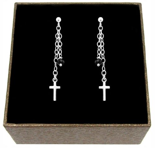  KREUZ-Ohrringe aus 925er Silber A34