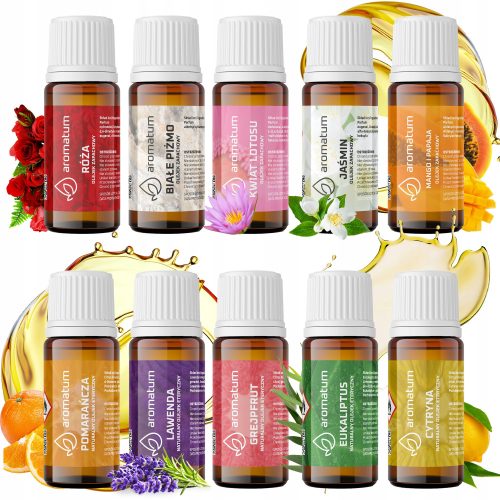 Essentielle Öle SET AUS 10 ÄTHERISCHEN UND DUFTÖLEN 100 %