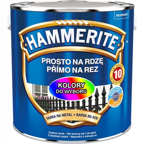 Korrosionsschutz-Acrylfarbe für Möbel und Metall Hammerite 2,5 l