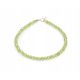  Natürliches Oliven-Peridot-Chrysolith-Armband, 3 mm