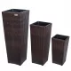  Casaria Blumentopf 80 cm x 30 x 80 cm, Kunststoff, Braun- und Beigetöne