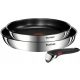 TEFAL Ingenio Emotion 3-teiliges Pfannenset: L897S374, Universalgriff, für alle Herdarten