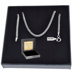  925er Silberkette, 2,4 mm. + GRAVUR