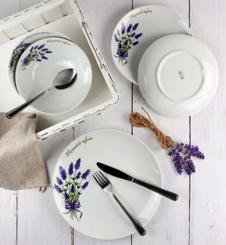 Abendessenservice Lubiana Lawenda Speise- und Kaffeeservice, 18-tlg.