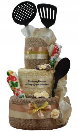 Sets Handtücher Handtuchkuchen GESCHENK zum Geburtstag, Hochzeitstag