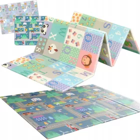  GROSSE DOPPELSEITIGE SCHAUMMATTE, FALTBAR, Alphabet 801