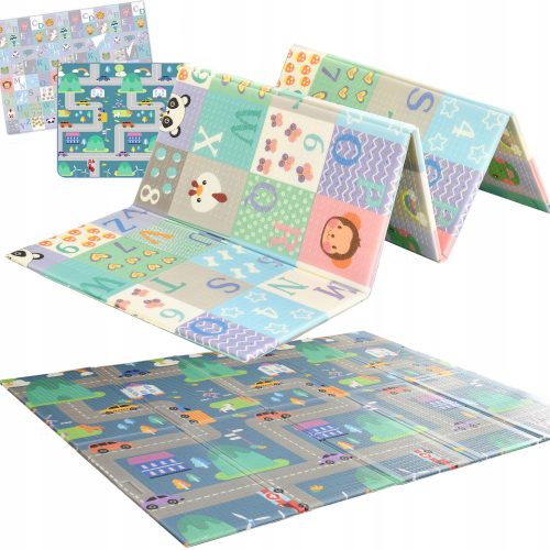  GROSSE DOPPELSEITIGE SCHAUMMATTE, FALTBAR, Alphabet 801