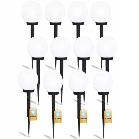  Einbau-Solarleuchte NNLED schwarz 34 cm 12 Stk.