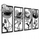  DURCHBROCHENE GEMÄLDE WANDDEKORATION POPPY PANELS 3D