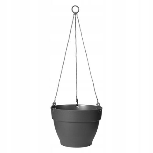  Elho Blumentopf, 18 cm, Durchmesser 26 cm, graphitfarbener Kunststoff