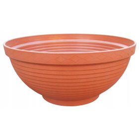    Prosperplast-Blumentopf, 65 cm x 65 x 24 cm, Durchmesser 65 cm, Kunststoff in Braun- und Beigetönen