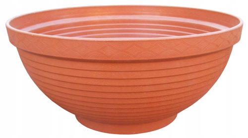  Prosperplast-Blumentopf, 65 cm x 65 x 24 cm, Durchmesser 65 cm, Kunststoff in Braun- und Beigetönen