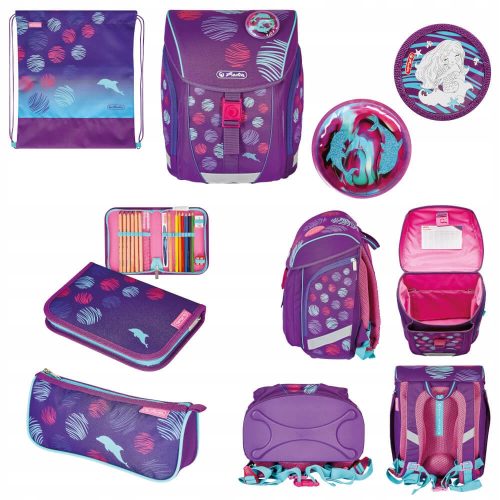  Herlitz FiloLight Plus Sea Bubble Schulranzen-Set