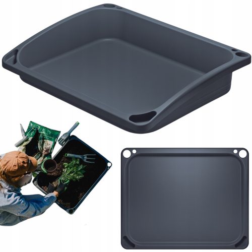  Prosperplast Blumentopf 57,6 cm x 45,6 x 11 cm Kunststoff schwarz