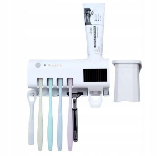 Tassen und Behälter für das Badezimmer Toastspender mit UV-Bürstensterilisator