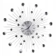  Esperanza Wanduhr silber 51cm