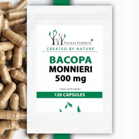   Forest Vitamin® BAKOPA MONNIERI 500mg - 120 Kapseln für verbesserte Konzentration und Gedächtnis