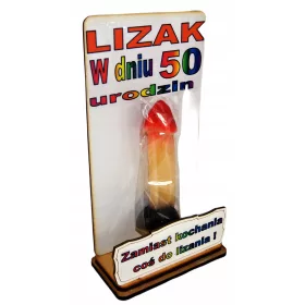    Ein lustiges Lutschergeschenk zum 50. Geburtstag für eine Frau