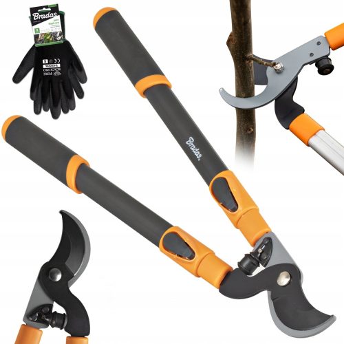  Bradas KT-V1250 Handschere 100 cm + Bradas PURE BLACK PRO Handschuhe Größe 9 - L 1 Paar