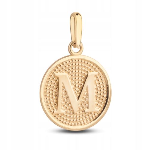  EINZIGARTIGER GOLDANHÄNGER MEDAILLE BUCHSTABE M 585
