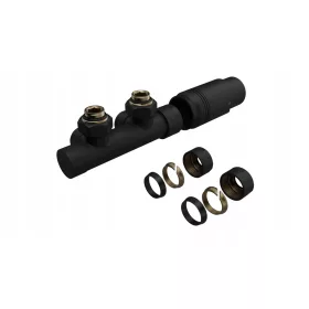 Heizkörperventil + Abdeckrosetten-Set TEST