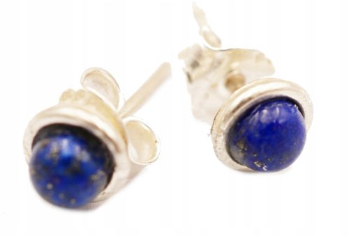  Wunderschöne, silberne Ohrstecker - Lapislazuli 0,4 cm