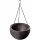  Keter-Blumentopf, 35 cm x 35 x 22 cm, Durchmesser 35 cm, Kunststoff in Braun- und Beigetönen