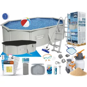 Bestway ovaler Plattenpool 610 x 360 cm