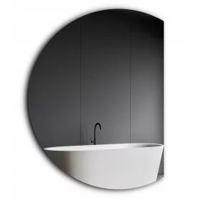  Runder Spiegel mit abgeschrägter Seite / halbrund 120cm