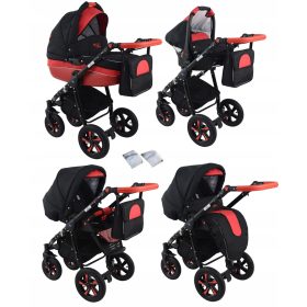  3in1 Dwarf NEXXO schwarzer RED SPORT Kinderwagen