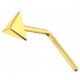  Piercing Style Nasenring 0,6x2x7 mm Gold